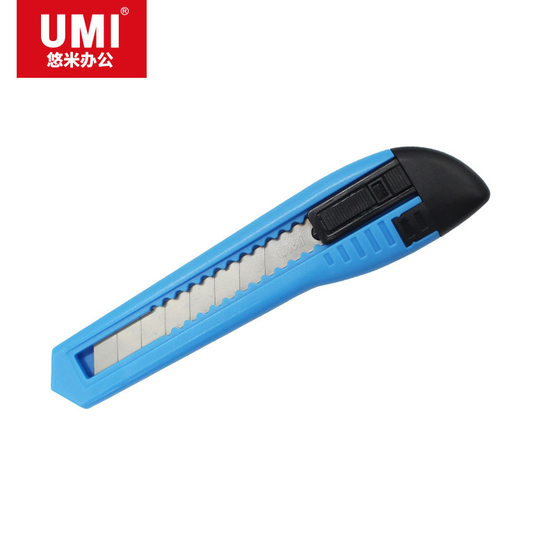 UMI/悠米 经济型塑料美工刀 B02101B 大号 蓝 单位:把