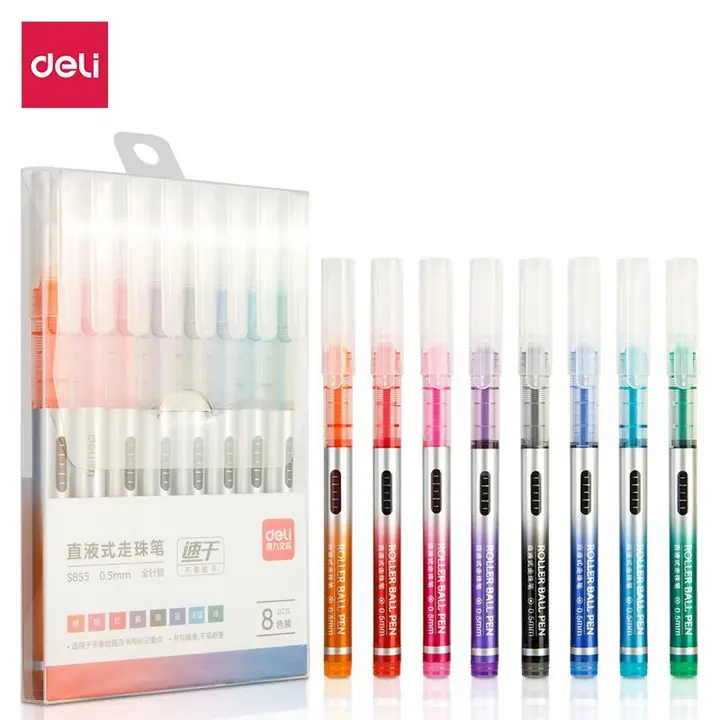 DELI/得力 走珠笔 S855 颜色：混色 单位:盒