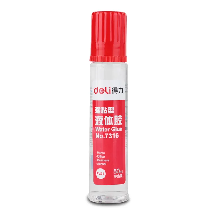 DELI/得力 液体胶 7316 颜色：红色 容量：50ml 单位:瓶