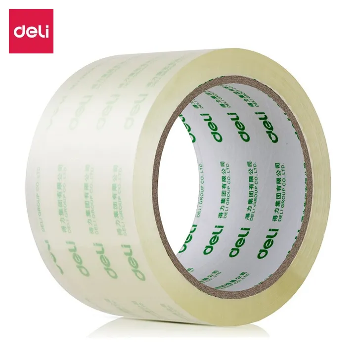 DELI/得力 封箱胶带 30322 尺寸：50y×60mm 包装数：6卷装 颜色：透明 单位:筒