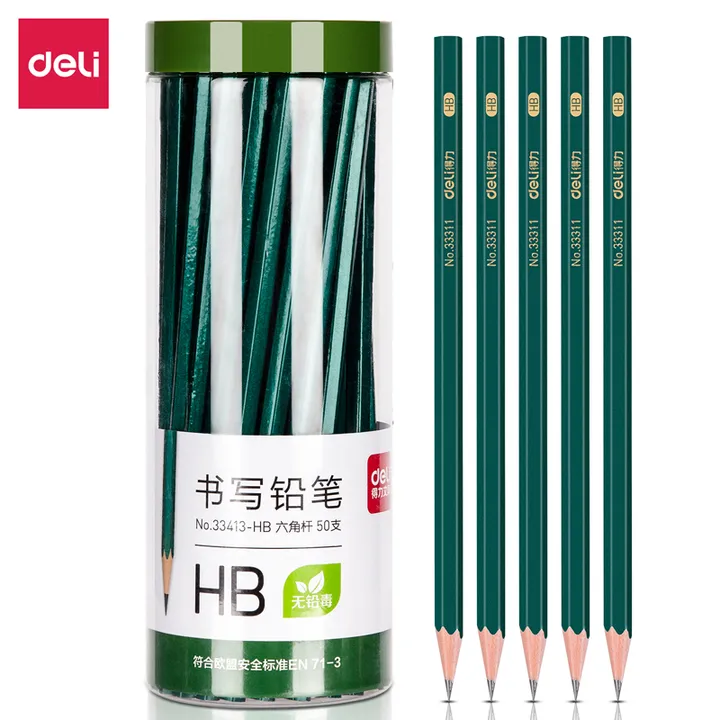 DELI/得力 铅笔 33413-HB 颜色：混色 单位:桶