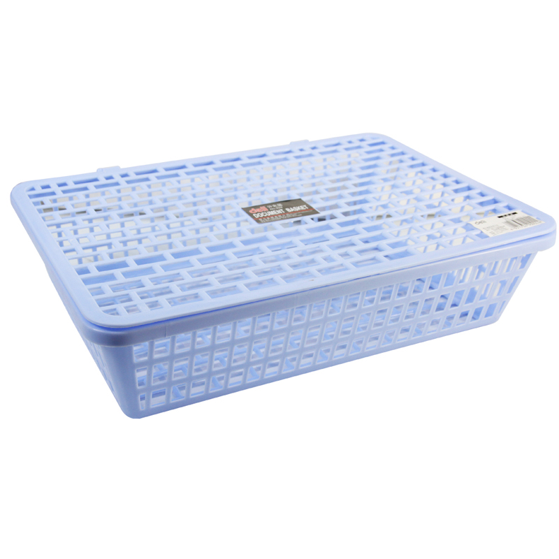 DELI/得力 公文篮 924 颜色：浅蓝色 规格：90mm 尺寸：255×360 单位:只