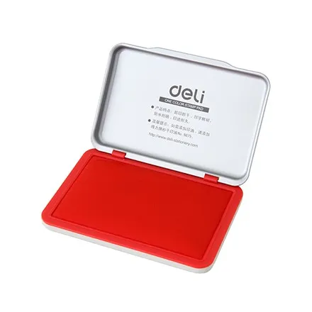 DELI/得力 印台 9892 尺寸：120×80mm 颜色：红色 单位:只