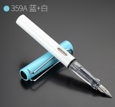 HERO/英雄 小清新铱金笔 359A 蓝白 单位:支