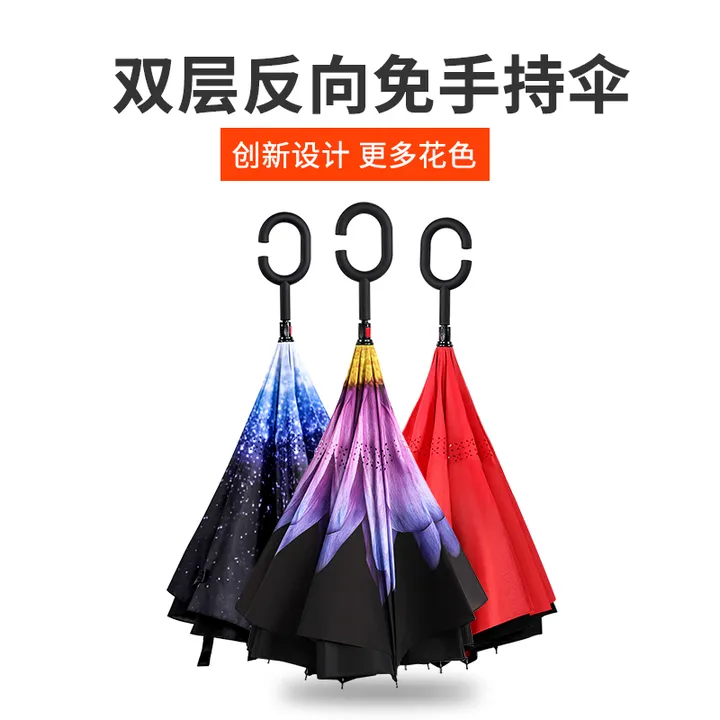 YEKEE/宜洁 反向伞 Y-9339 半径 60cmx8k 颜色随机 单位:个