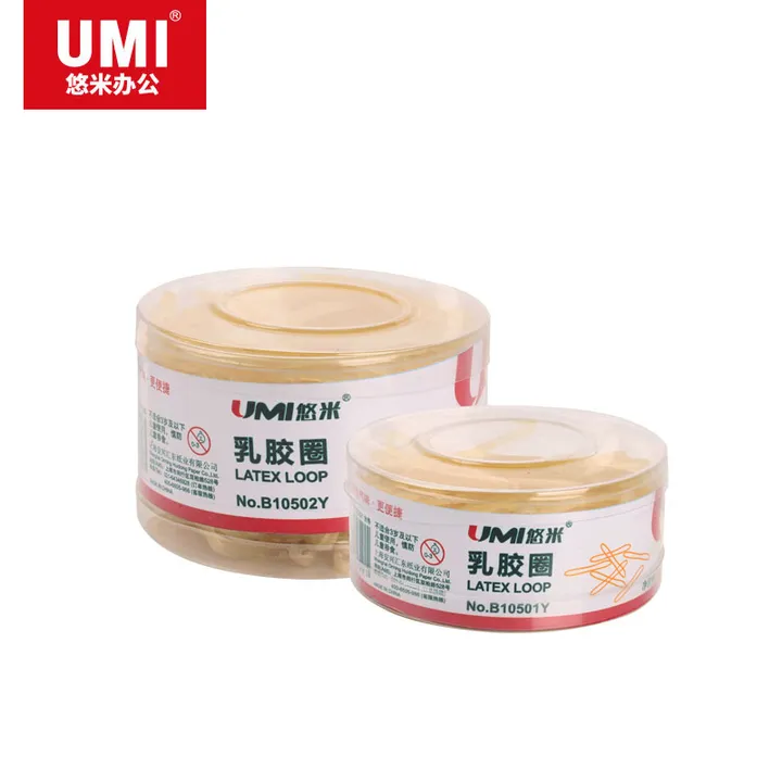 UMI/悠米 橡皮筋 B10502Y 100g(筒装) 黄 单位:筒