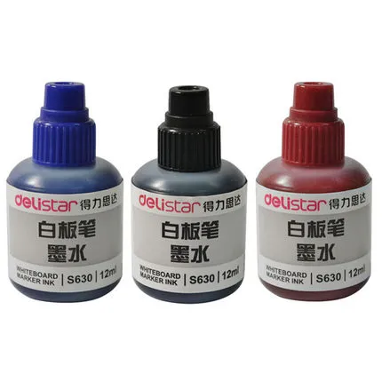 DELI/得力 白板笔墨水 S630 颜色：红色 容量：12ml 单位:瓶