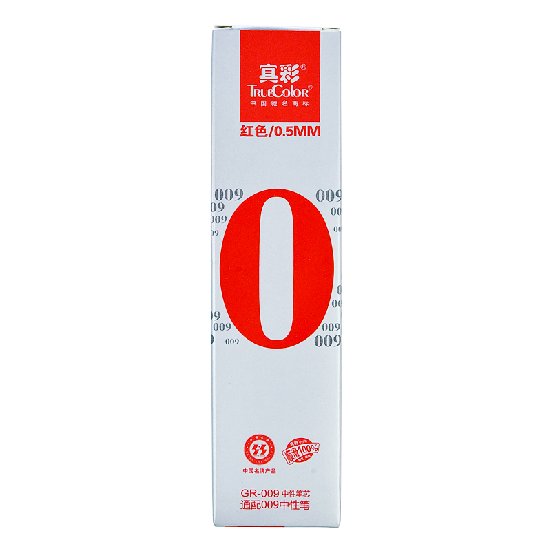 TRUECOLOR/真彩 中性芯 GR009 (红色)0.5mm 单位:支