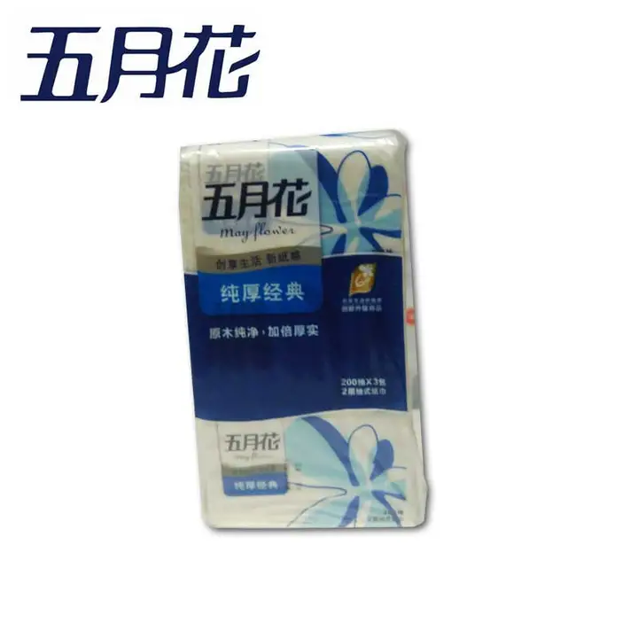 MAYFLOWER/五月花 面纸 A1983N1 纯厚经典 200抽(小幅) 单位:箱