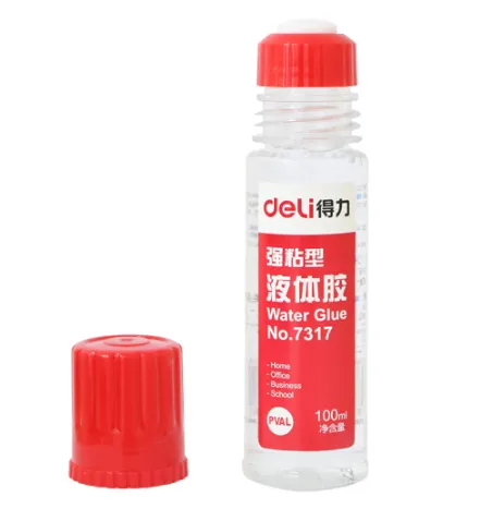 DELI/得力 液体胶 7317 颜色：红色 容量：100ml 单位:瓶