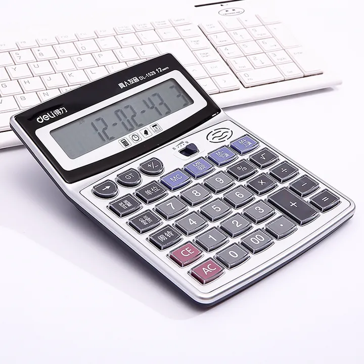 DELI/得力 语音型计算器 1529 颜色：灰色、银色 单位:台