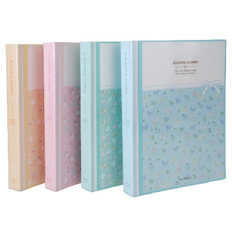 DELI/得力 资料册 红色 5176 规格：A4 容量约:60页 侧款厚度：34mm 单位:个