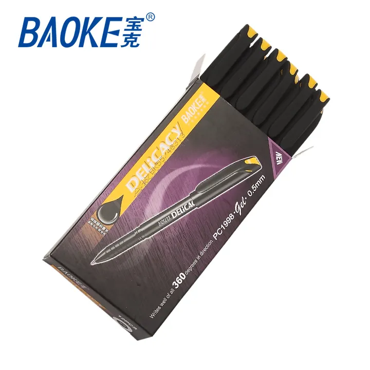 BAOKE/宝克 中性笔/水笔 PC1998 颜色：黑色 规格：0.5mm 单位:支
