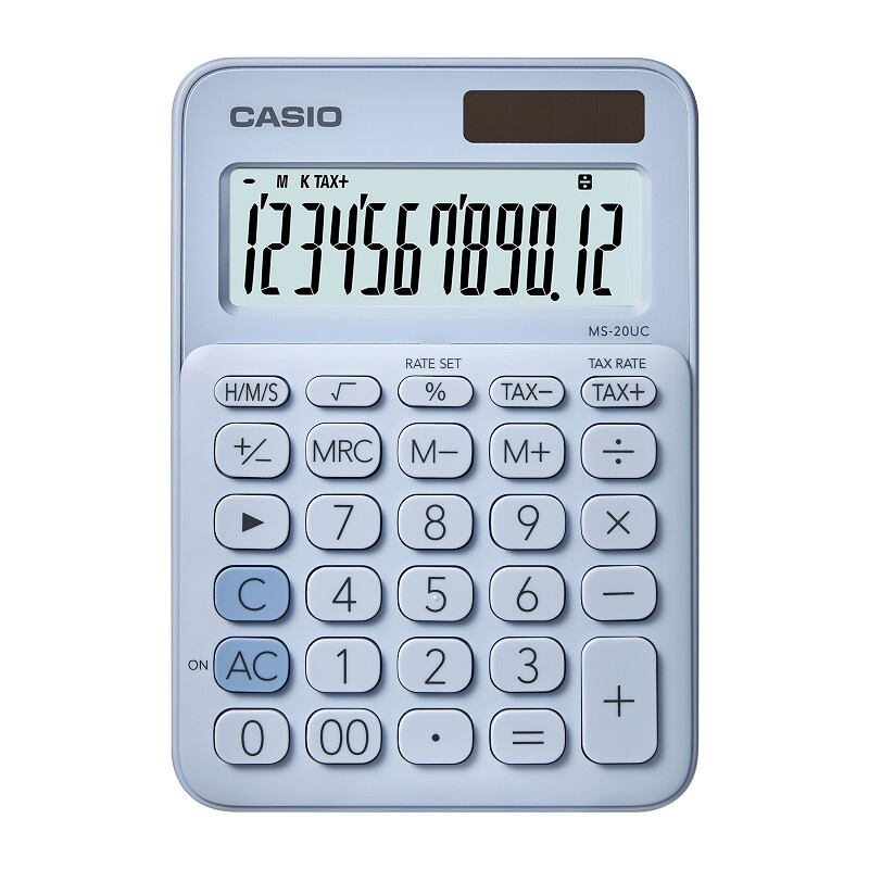 CASIO/卡西欧 少女计算器 MS-20UC 蓝色 单位:个
