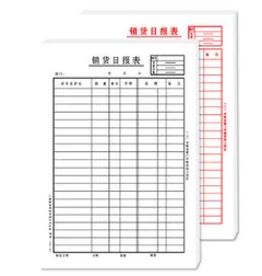 QIANGLIN/强林 销货日报表 345-32 单位:本