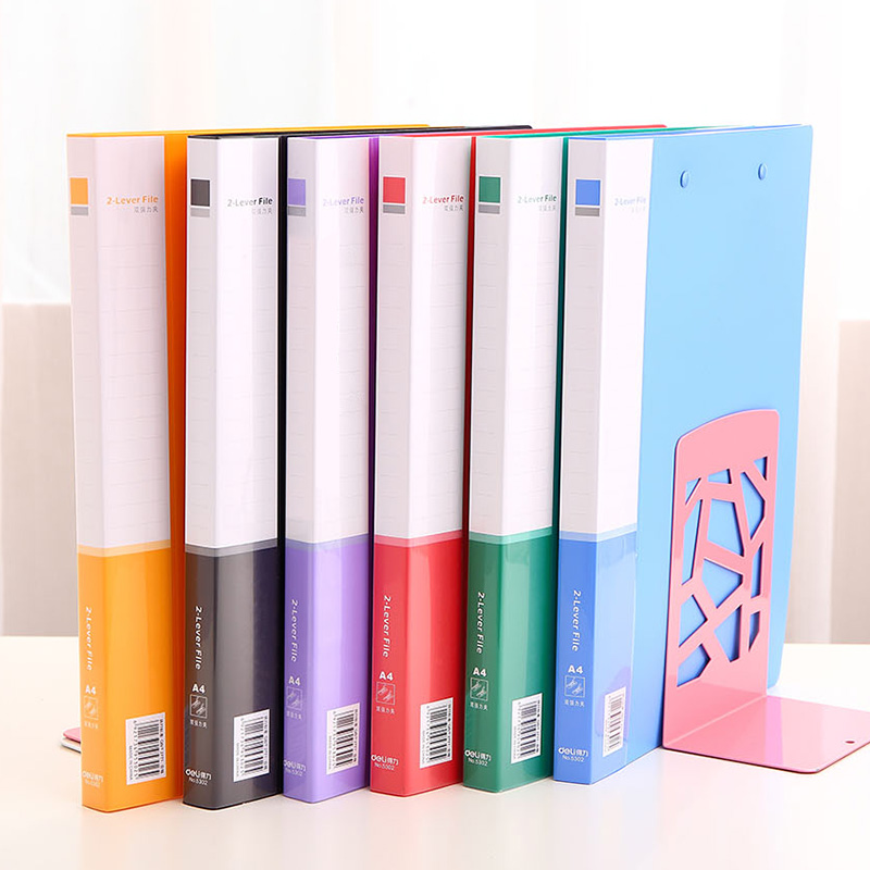 DELI/得力 双强力夹文件夹 5302 颜色：黑色 规格：18mm 尺寸：235×310 单位:只