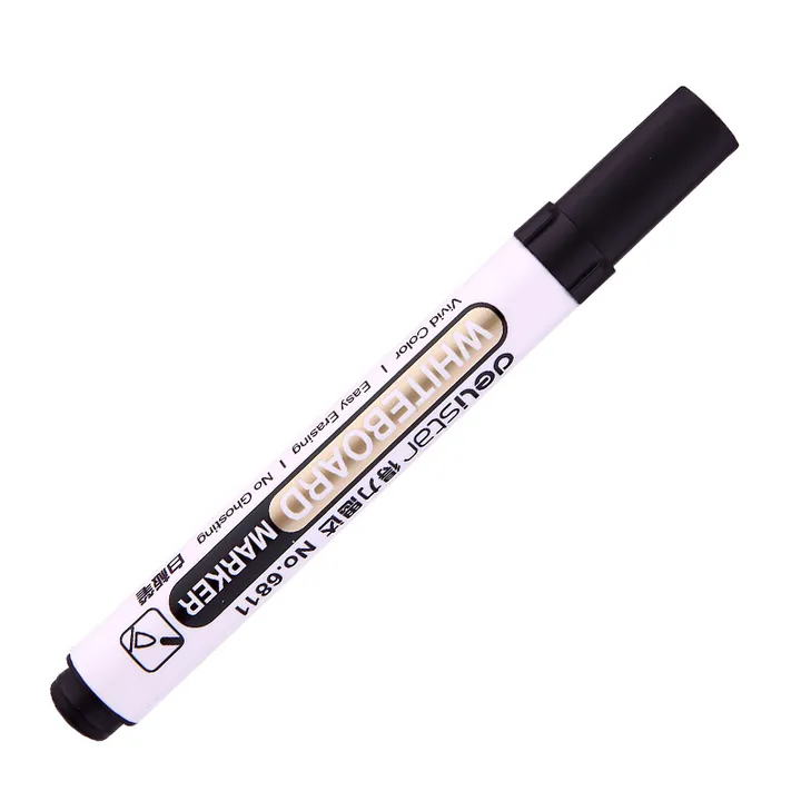 DELI/得力 白板笔 6811 颜色：黑色 规格：1.8mm 单位:支