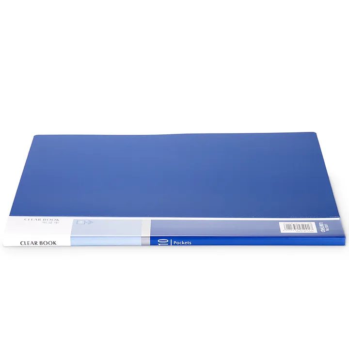 DELI/得力 资料册 5001 颜色：蓝色 规格：25mm、A4 页数：10页 尺寸：235×310 单位:本