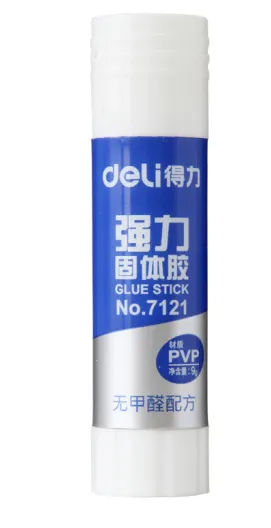 DELI/得力 固体胶 7121 净重：9g 颜色：白色 单位:只