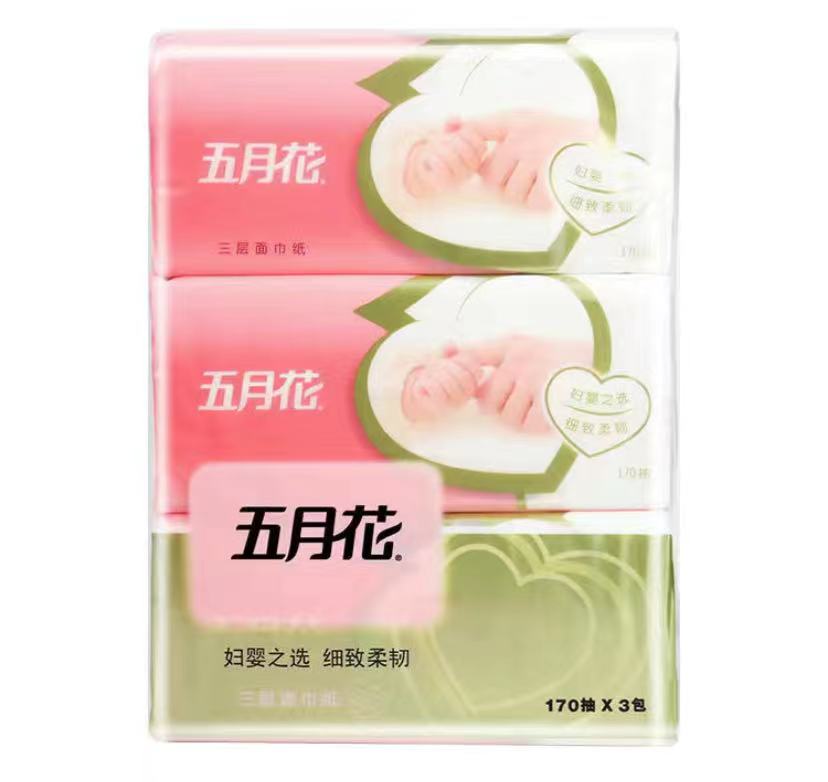 MAYFLOWER/五月花 抽纸 A1971B0 3层*170抽/包*3包/组 单位:箱
