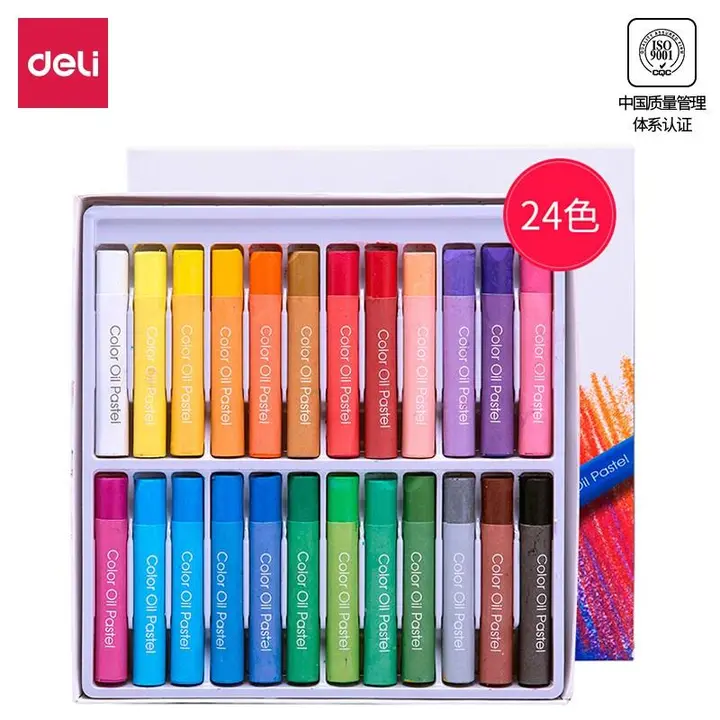 DELI/得力 浓彩油画棒 72087 颜色：混色 单位:盒
