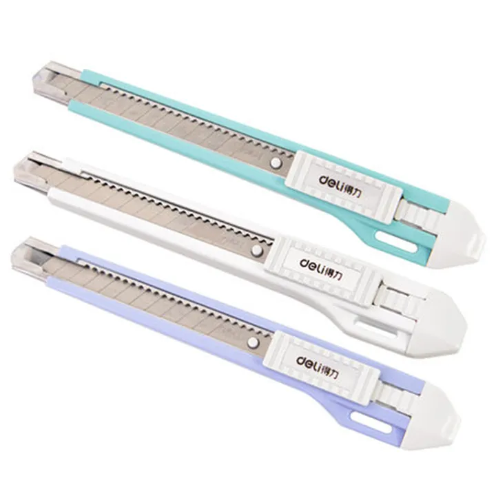 DELI/得力 美工刀 浅绿 产品 2031 产品尺寸：145*27mm 刀片尺寸：80mm*9mm*0.4mm 单位:把
