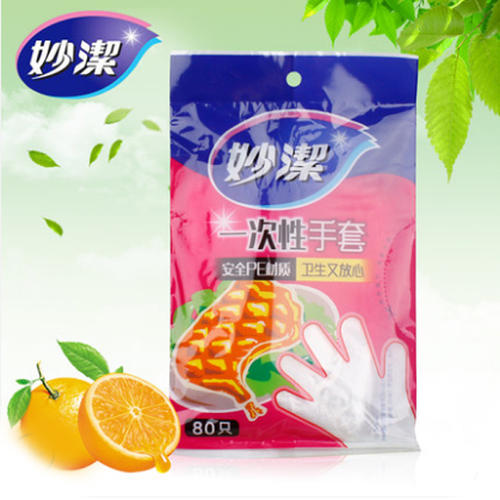 MIAOJIE/妙洁 一次性手套 MDGC80 包装数：80只装 单位:包