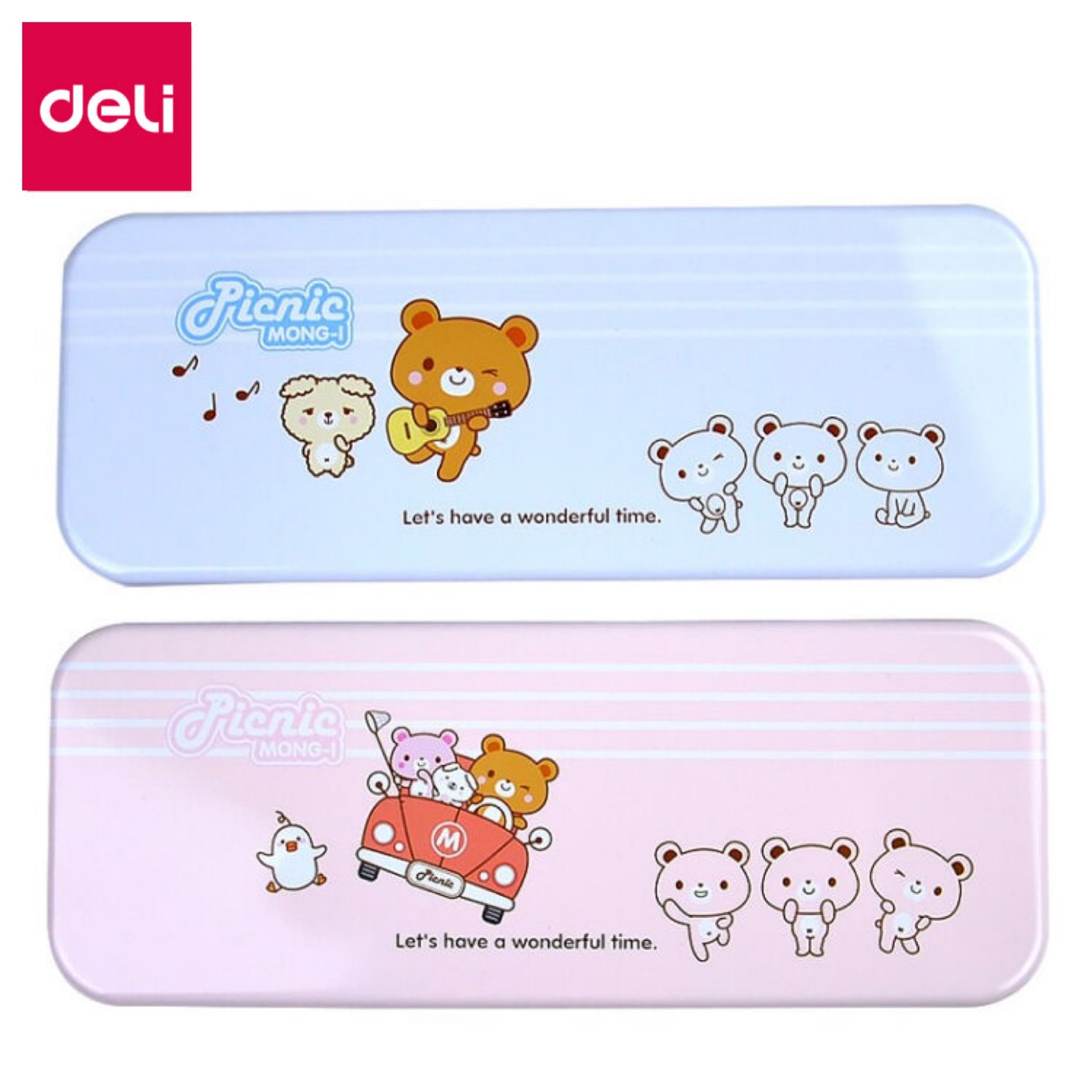 DELI/得力 文具盒 95560 220×80×28mm 颜色随机 单位:只