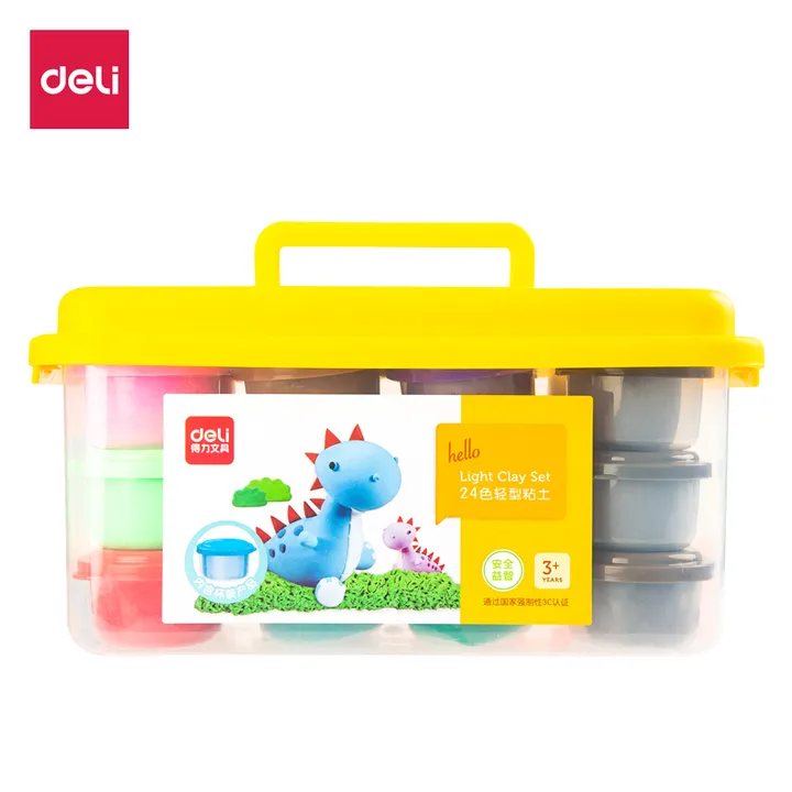 DELI/得力 轻型粘土 67848 颜色：黄色 单位:桶