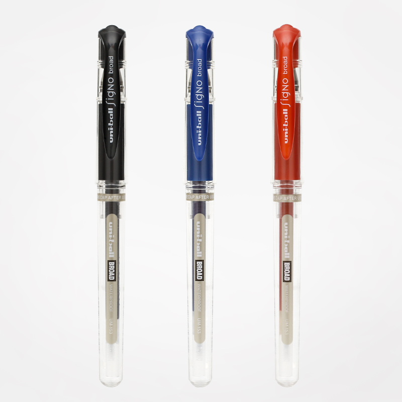 UNI/三菱 防水速记中性笔 UM-153 蓝 1.0mm 单位:支
