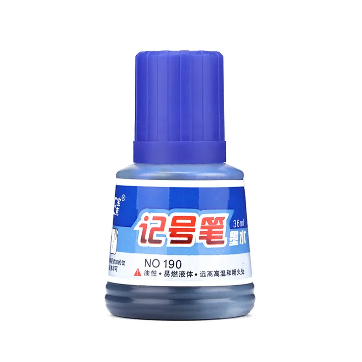 BAOKE/宝克 记号笔墨水 NO.190 颜色：蓝色 容量：36ml 单位:瓶