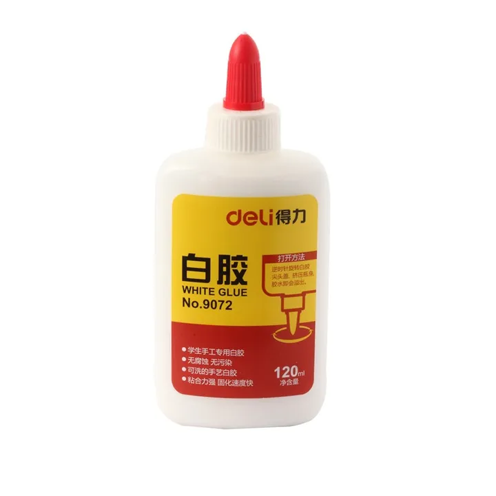 DELI/得力 手工白胶 9072 颜色：混色 容量：120ml 单位:瓶