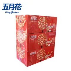 MAYFLOWER/五月花 面纸 A19613S 喜庆版 200抽(小财神) 单位:箱
