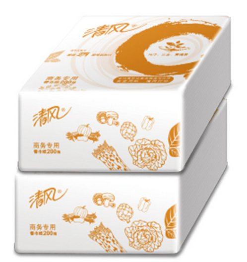 BREEZE/清风 餐巾纸 B7AAA 单层 200抽 单位:箱