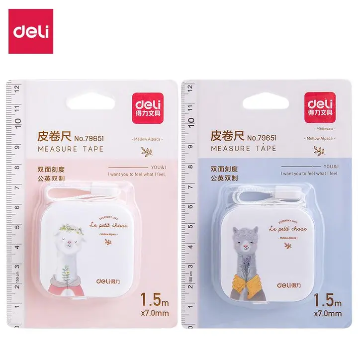 DELI/得力 皮卷尺 79651 颜色：混色 单位:卡