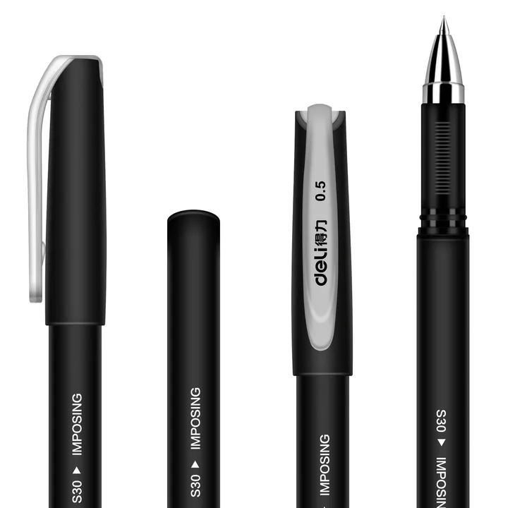 DELI/得力 中性笔 S30 颜色：黑色 规格：0.5mm 单位:支