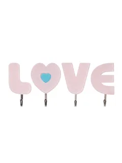 YEKEE/宜洁 粘钩 Y-9517 亚克力love粘钩4只装 单位:板