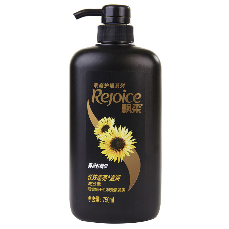 REJOICE/飘柔 洗发露 家庭护理长效黑亮滋润 750ml 单位:瓶