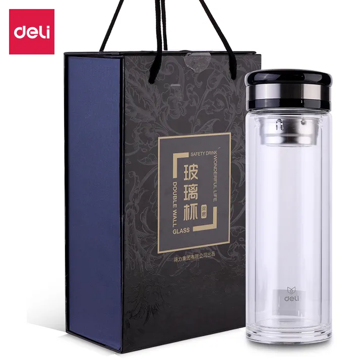 DELI/得力 玻璃杯 6100 颜色：黑色 单位:只
