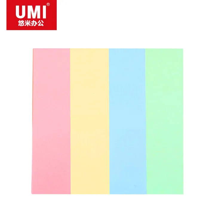 UMI/悠米 条状易事贴 P02009X 76mm*19mm 四色装 单位:袋