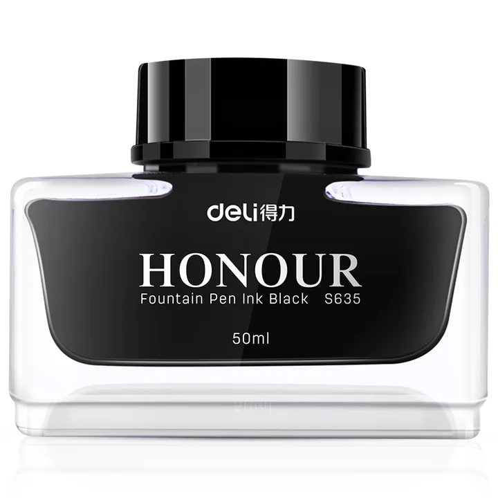 DELI/得力 瓶装墨水 S635 颜色：黑色 容量：50ml 单位:盒