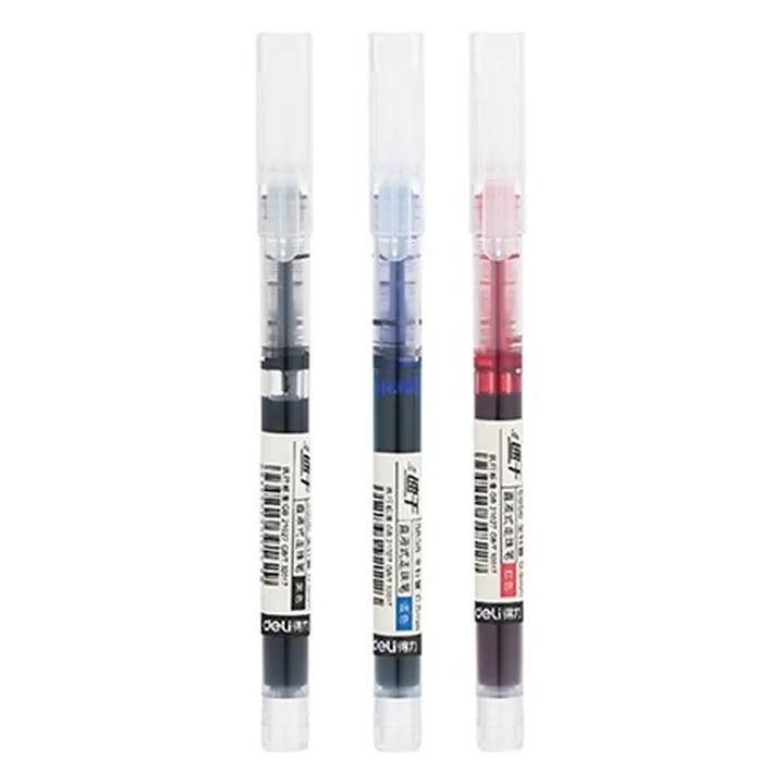 DELI/得力 直液式走珠笔 S856 颜色：蓝色 规格：0.5mm 包装数：12支 单位:支