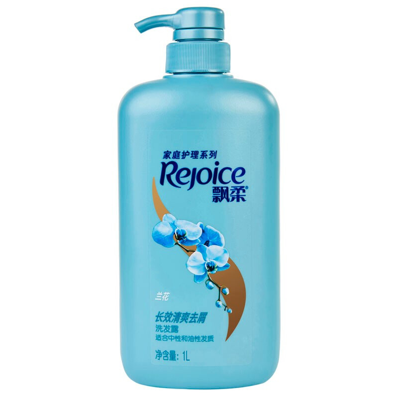 REJOICE/飘柔 洗发露 家庭护理兰花长效清爽去屑 1L 单位:瓶
