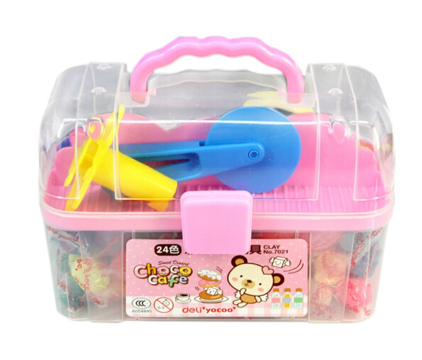 DELI/得力 彩泥 7021 颜色：粉色 单位:盒
