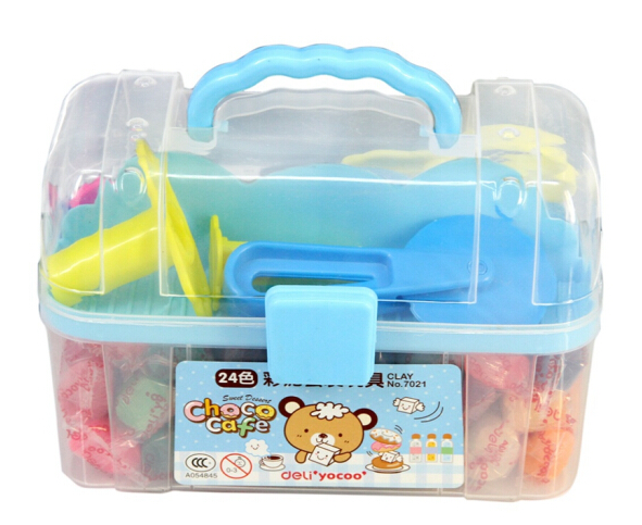 DELI/得力 彩泥 7021 颜色：蓝色 单位:盒