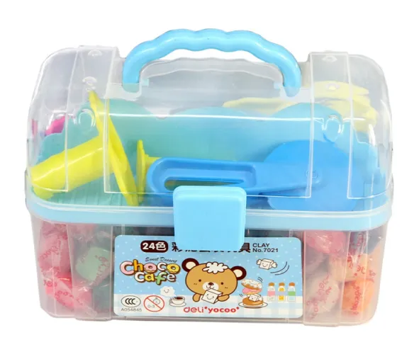 DELI/得力 彩泥 7021 颜色：蓝色 单位:盒