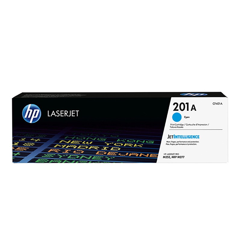 HP/惠普 201A打印硒鼓 CF401A 青色/鼓粉一体/1330页 适用机型：HP Color LaserJet Pro 200 M252n/M252dw Printer/HP Color LaserJet Pro MFP M277n/M277dw Printer/HP LaserJet Color Pro MFP M274n Printer 单位:个