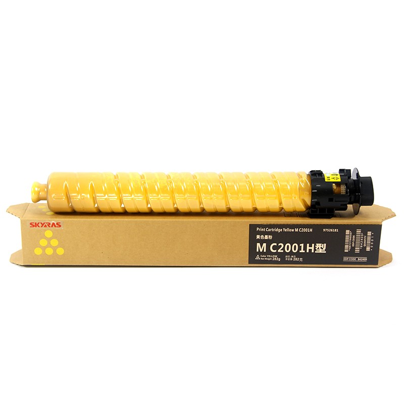 SKYRAS/天之彩 墨粉盒 MC2001HCY 黄色/1.4万页 兼容理光MC2001H型(842406) 适用机型：MC2001/MC2000/MC2000EW 单位:个