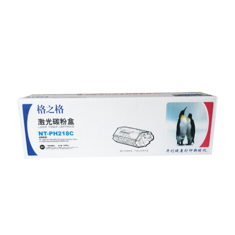 G&G/格之格 标准版硒鼓 NT-PH218C 黑色/1400页/兼容惠普CF218A 适用机型：HP LaserJet Ultra MFP M132a/m132nw/m132fn/m132fp/LaserJetUltra/M104W/M104A 单位:个