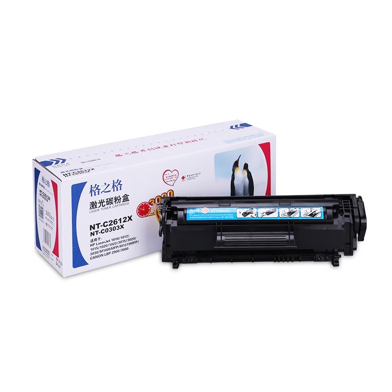 G&G/格之格 标准版硒鼓 NT-C2612X 黑色/2500页/兼容惠普Q2612X 适用机型：HP LaserJet 1010/1012/1015/1018/1020/1022/1022n/1022nw/3015/3020/3030/3050/3052/3055/M1005 MFP/M1300 MFP/1319f MFP 单位:个